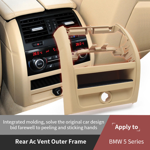 Suitable For BMW 5 Series Rear Air Conditioning Air Outlet Outer Frame F10 F18 Saddle Rear Air Outlet Decorative Plate Outer Frame